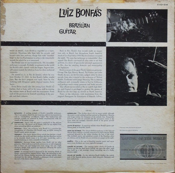 Luiz Bonfá : Luiz Bonfá's Brazilian Guitar (LP, Album, Mono)