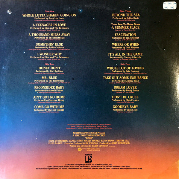 Various : Diner (Original Motion Picture Soundtrack) (2xLP, Comp, All)