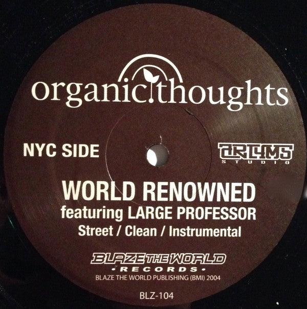 Organic Thoughts : World Renowned / Everything Must Change (12")
