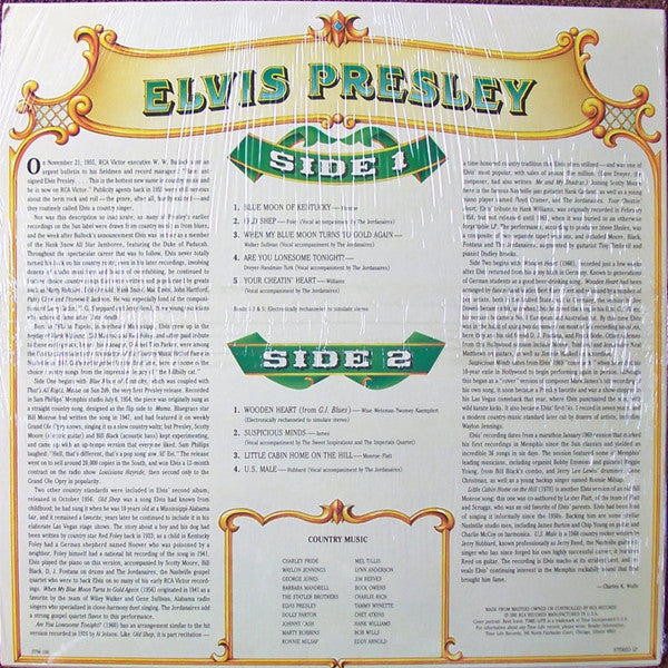 Elvis Presley : Country Music (LP, Comp)