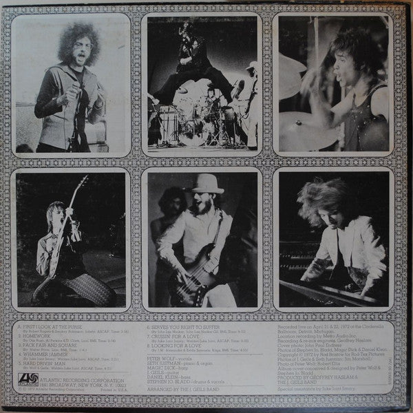 The J. Geils Band : "Live" Full House (LP, Album, MO )
