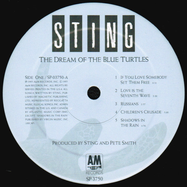 Sting : The Dream Of The Blue Turtles (LP, Album, EMW)