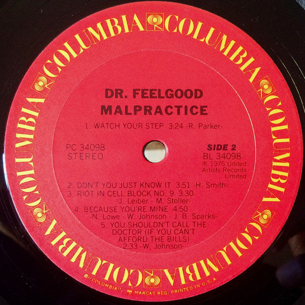 Dr. Feelgood : Malpractice (LP, Album)