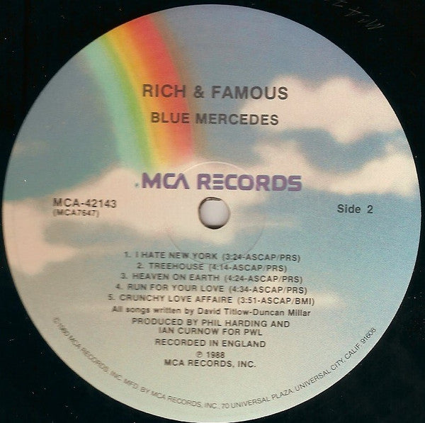 Blue Mercedes : Rich And Famous (LP, Album)