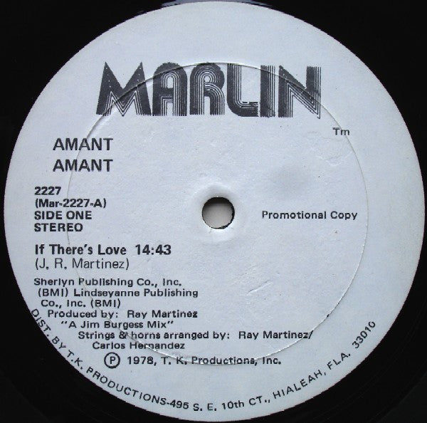 Amant : Amant (LP, Album, Promo)