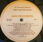 Buddy Holly / The Crickets (2) : 20 Golden Greats (LP, Comp, Mono, Pin)