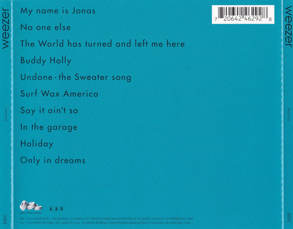 Weezer : Weezer (CD, Album, RE, RP)