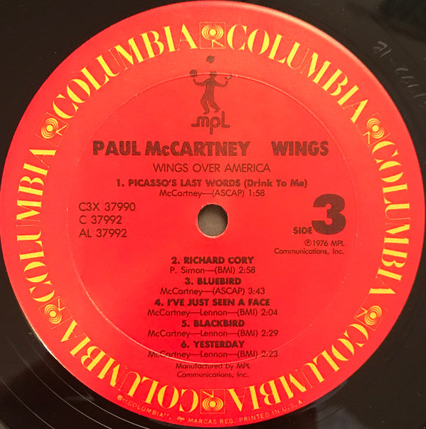 Wings (2) : Wings Over America (3xLP, Album, RE, Pit)