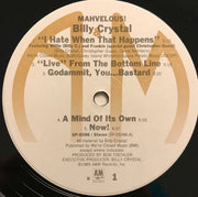 Billy Crystal : Mahvelous! (LP, Album, R -)