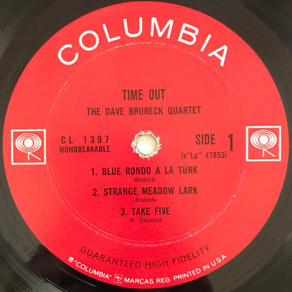 The Dave Brubeck Quartet : Time Out (LP, Album, Mono, RE, Hol)