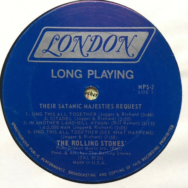The Rolling Stones : Their Satanic Majesties Request (LP, Album, Len)