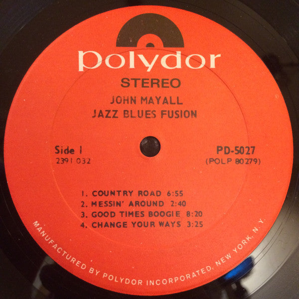 John Mayall : Jazz Blues Fusion (LP, Album, PRC)