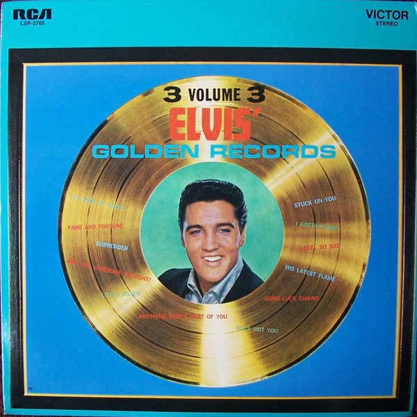 Elvis Presley : Elvis' Golden Records, Vol. 3 (LP, Comp, RE, Bla)