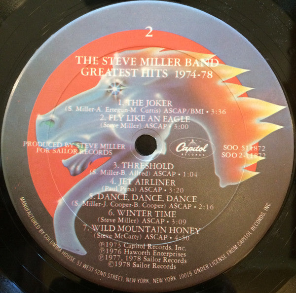Steve Miller Band : Greatest Hits 1974-78 (LP, Comp, Club, Car)