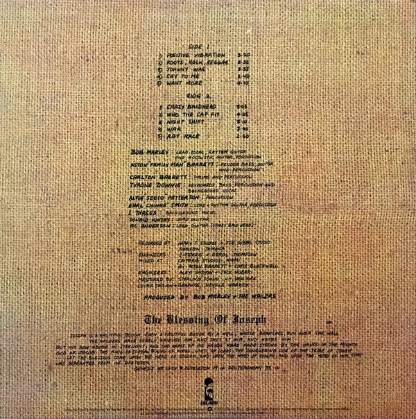 Bob Marley & The Wailers : Rastaman Vibration (LP, Album, RP, Win)