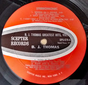 B.J. Thomas : Greatest Hits Volume 1 (LP, Comp, Gat)