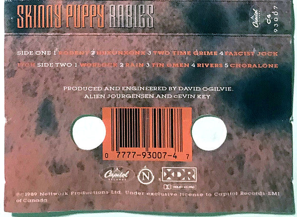 Skinny Puppy : Rabies (Cass, Album, Bla)
