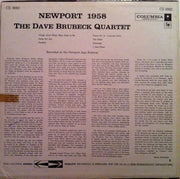 The Dave Brubeck Quartet : Newport 1958 (LP, Album)