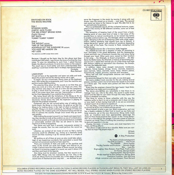 The Moog Machine : Switched-On Rock (LP, Album, San)