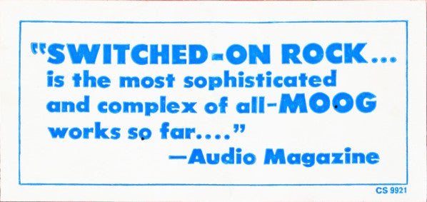 The Moog Machine : Switched-On Rock (LP, Album, San)