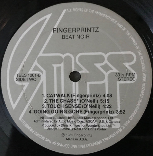 Fingerprintz (2) : Beat Noir (LP, Album)