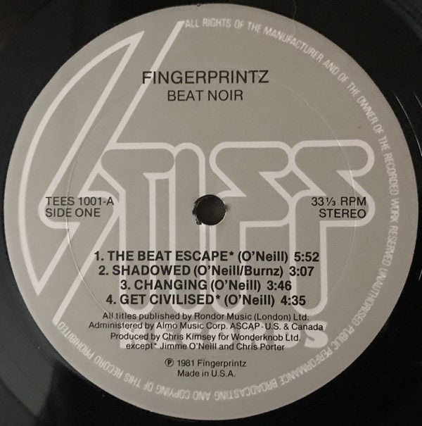 Fingerprintz (2) : Beat Noir (LP, Album)