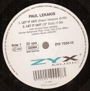 Paul Lekakis : Let It Out (12")