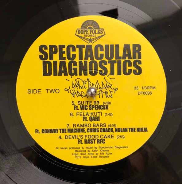 Spectacular Diagnostics : S/T EP (12", EP, Comp, Ltd)