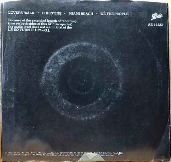 Garland Jeffreys : Escapades (7", EP, Promo, CSM)