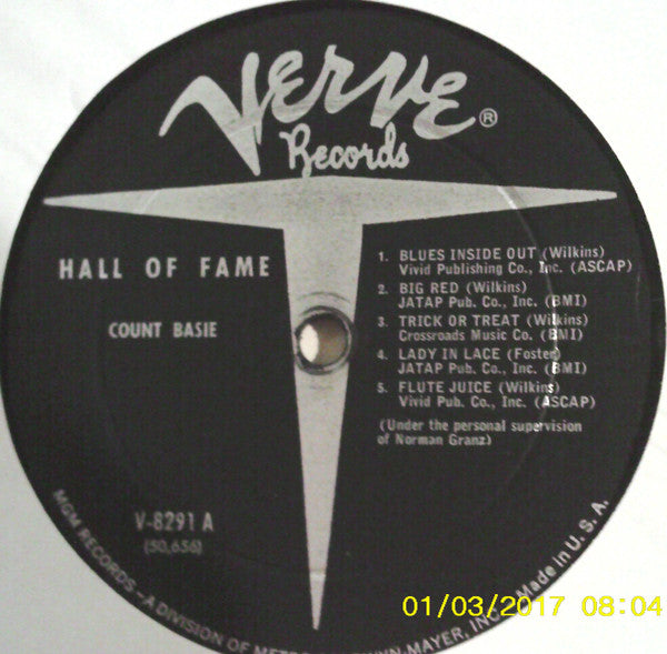 Count Basie : Hall Of Fame (LP, Album, Mono, RE)