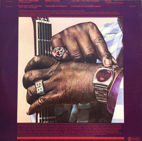 B.B. King : Midnight Believer (LP, Album, Spe)