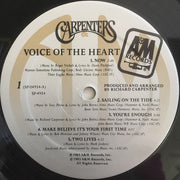 Carpenters : Voice Of The Heart (LP, Album, Mon)