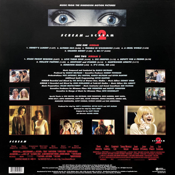 Marco Beltrami : Scream / Scream 2 (Music From The Dimension Motion Pictures) (LP, Album, Ltd, RE, Red)