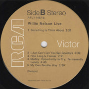 Willie Nelson : Willie Nelson Live (LP, Album, Comp, RP, Ind)