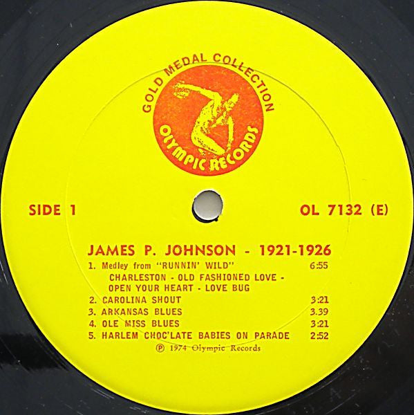 James P. Johnson* : 1921-1926 (LP, Comp, Mono)
