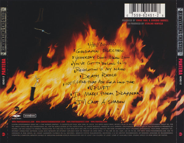 Pantera : Reinventing The Steel (CD, Album, Enh, Oly)