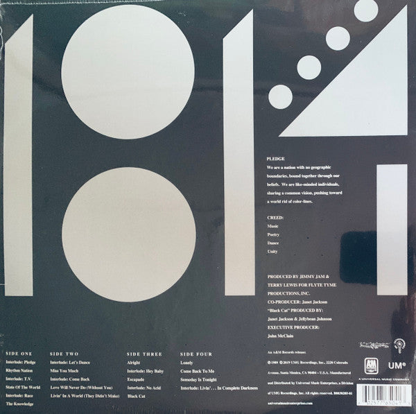 Janet Jackson : Rhythm Nation 1814 (2xLP, Album, RE)