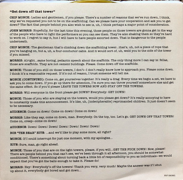 Various : Woodstock 50: "The Brown Acid Is Not, Specifically, Too Good" / "Get Down Off That Tower" (7", Promo, Bro)