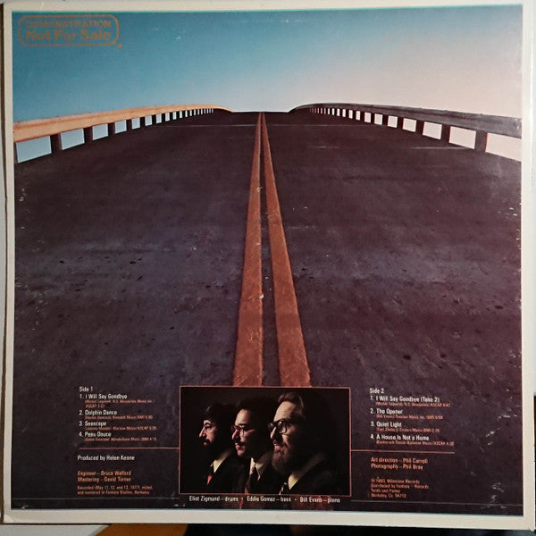 Buy The Bill Evans Trio : I Will Say Goodbye (LP, Album) Online