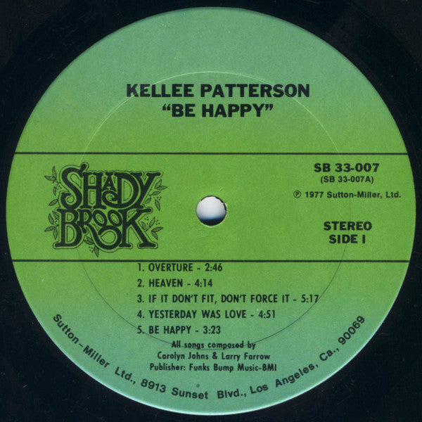 Kellee Patterson : Turn On The Lights - Be Happy (LP, Album)