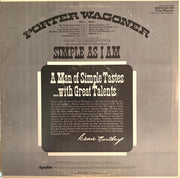 Porter Wagoner : Simple As I Am (LP, Album, Hol)