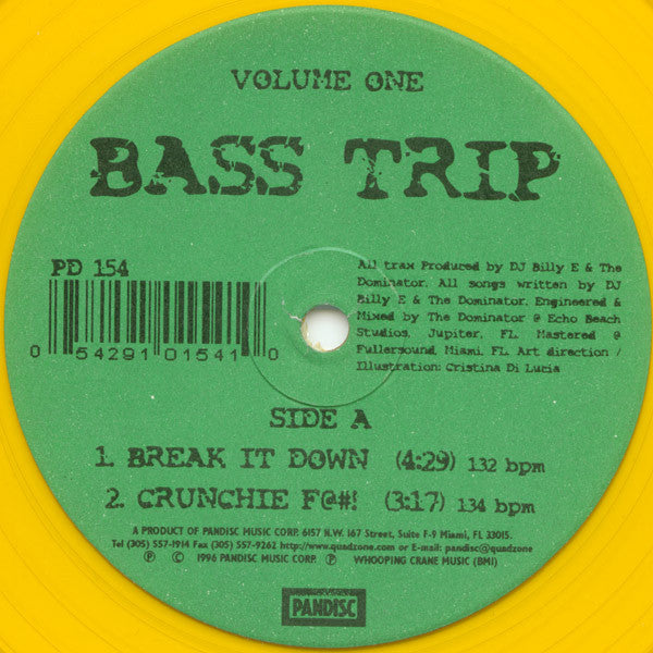 Bass Trip : Volume 1 (12")