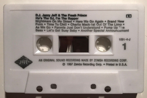 DJ Jazzy Jeff & The Fresh Prince : He's The DJ, I'm The Rapper (Cass, Album, Whi)