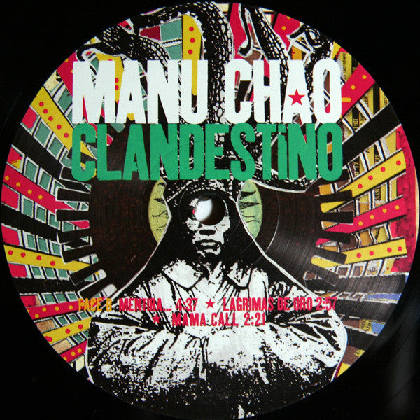 Manu Chao : Clandestino (2xLP, Album, RP + CD, Album, RP + RE, Gat)