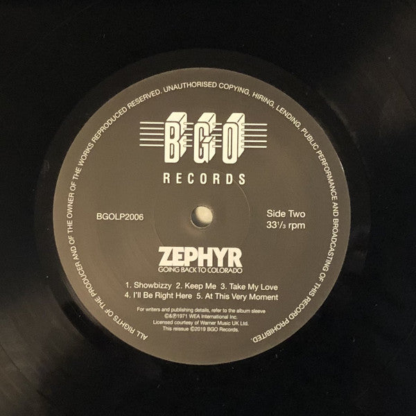 Zephyr (2) : Going Back To Colorado (LP, Album, RE, RM)