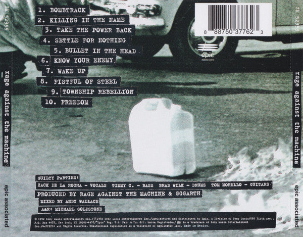 Buy Rage Against The Machine : Rage Against The Machine (CD