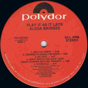 Alicia Bridges : Play It As It Lays (LP, Album)