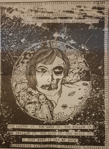 Civil Disobedience : In A Few Hours Of Madness... (7", dar)