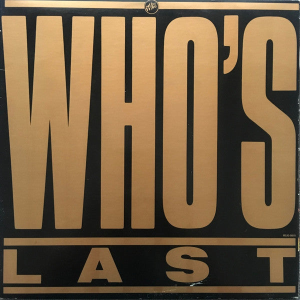 The Who : Who's Last (2xLP, Album, Pin)
