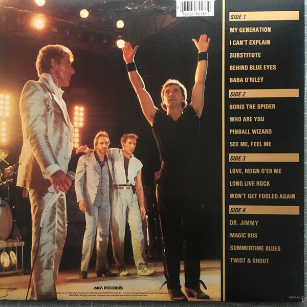 The Who : Who's Last (2xLP, Album, Pin)